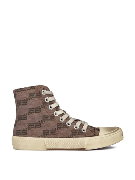 BALENCIAGA Monogram Logo Hi-Top Sneakers for Women