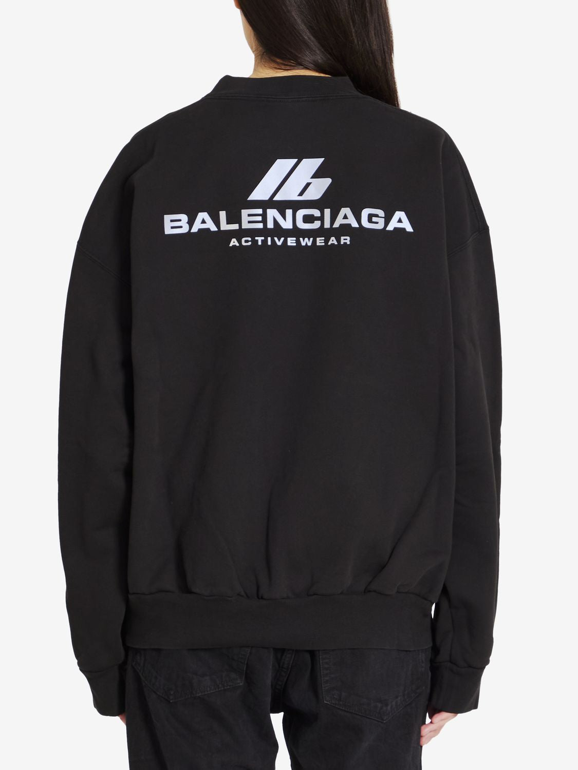 BALENCIAGA Activewear Logo Cotton Sweatshirt