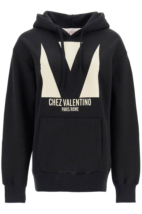 VALENTINO GARAVANI Oversized Hoodie with Graphic Print - Size XS