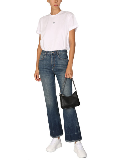 STELLA MCCARTNEY Womens Denim Jeans with Front Button Closure