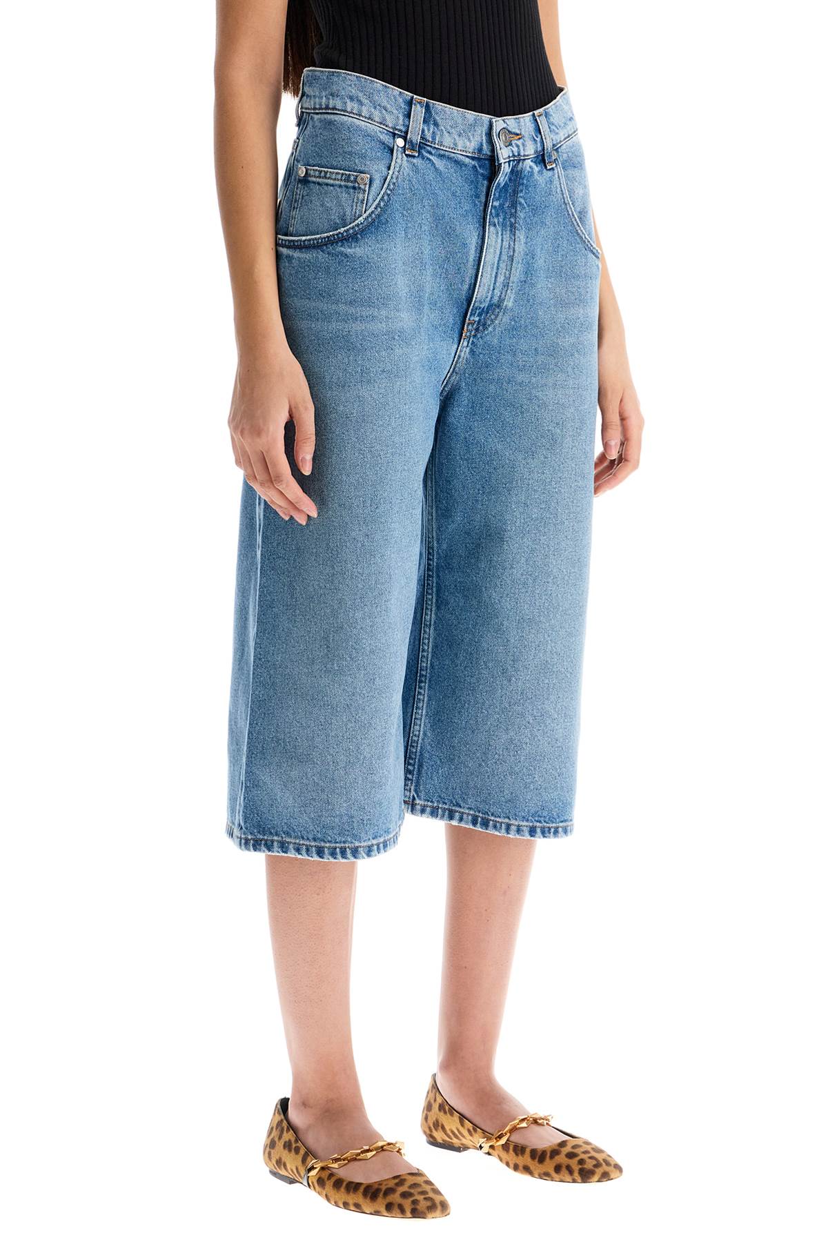 STELLA MCCARTNEY Distressed Mini Cropped Jeans