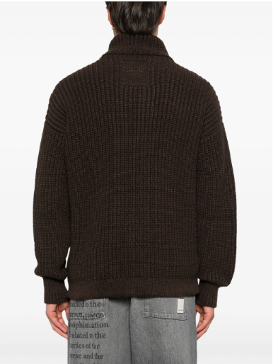 EMPORIO ARMANI Fisherman's Knit High Neck Sweater for Men