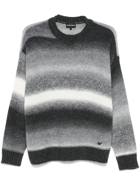 EMPORIO ARMANI Striped Knit Sweater for Men