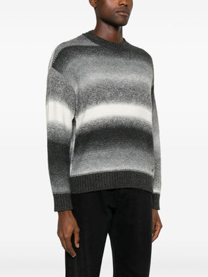 EMPORIO ARMANI Striped Knit Sweater for Men