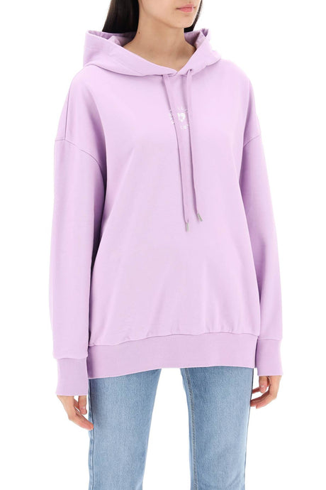 STELLA MCCARTNEY Mini Heart Hooded Sweatshirt in Viola for Women