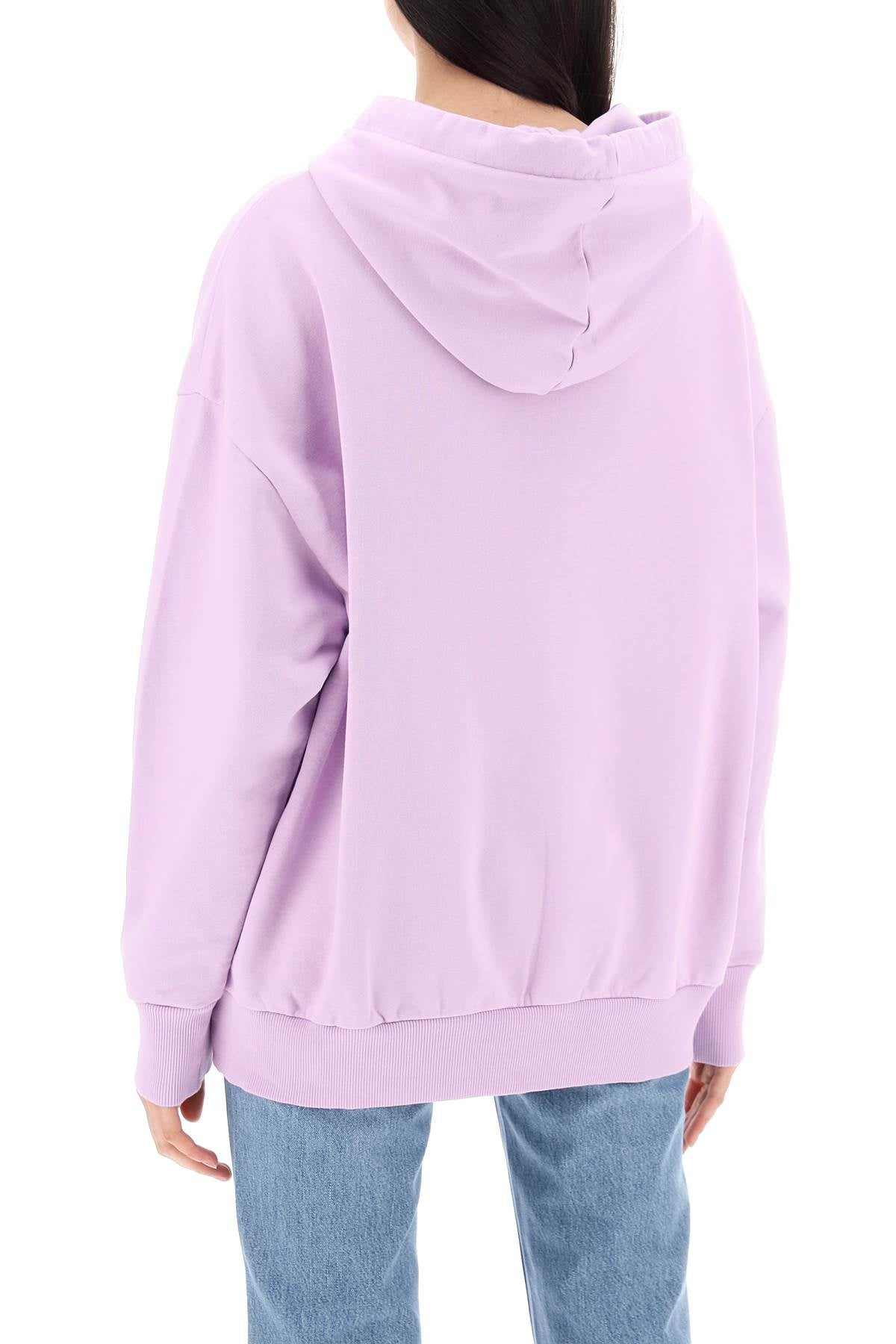 STELLA MCCARTNEY Mini Heart Hooded Sweatshirt in Viola for Women