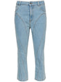 MUGLER Blue Skinny Denim Jeans for Women | SS24 Collection