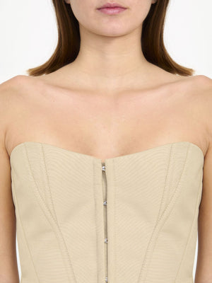 STELLA MCCARTNEY Lightweight Tan Molded Corset Top for Women