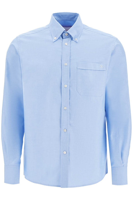 VALENTINO GARAVANI Regular Fit Mini Oxford Shirt with Pocket