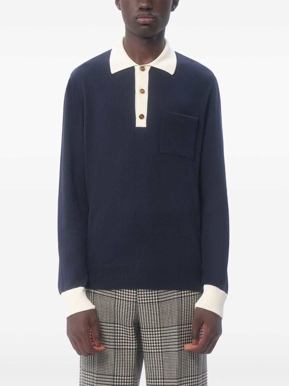 VALENTINO Men's Mini Polo Sweater for Spring/Summer 2025