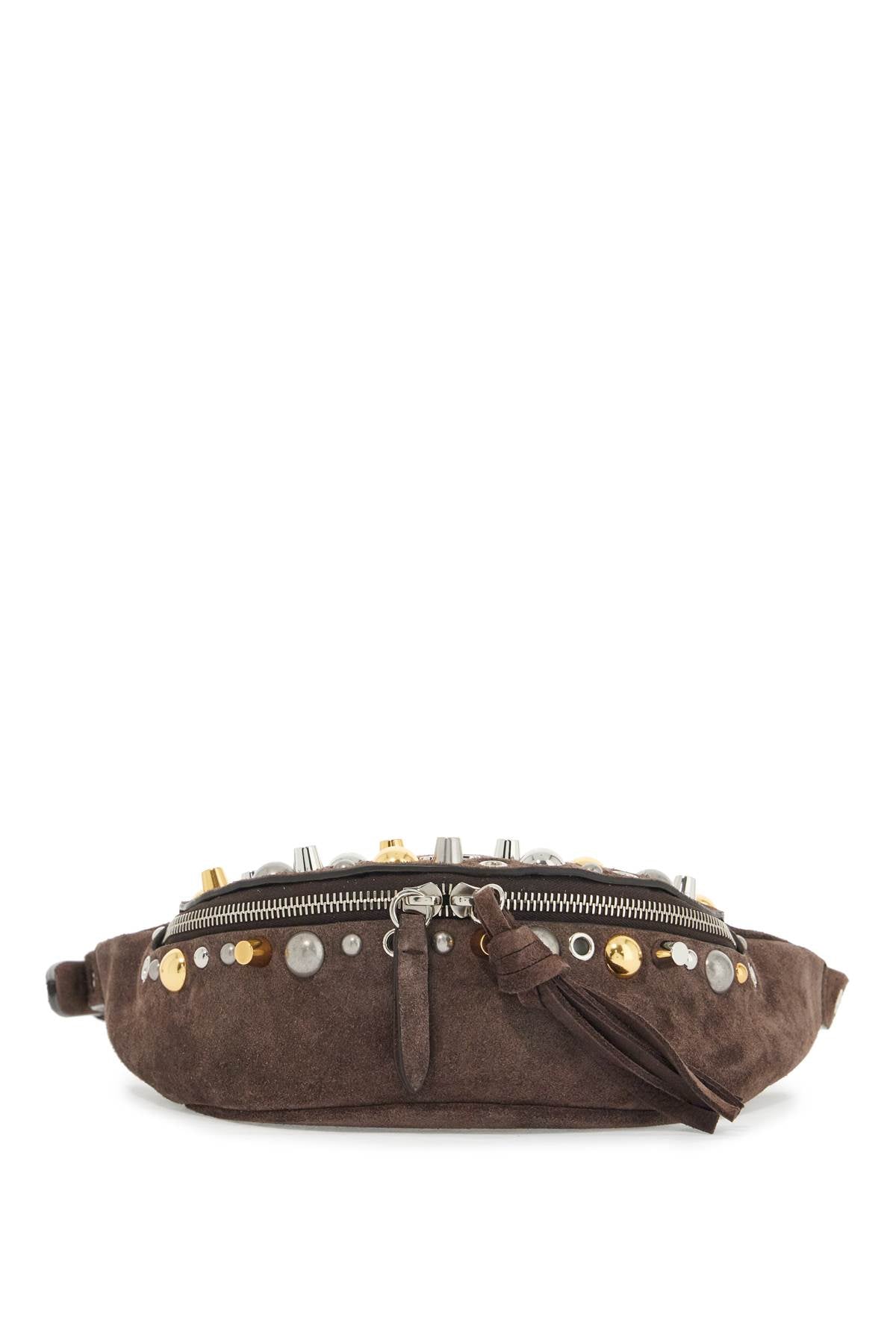 VALENTINO GARAVANI Mini Suede Leather Studded Crossbody Bag