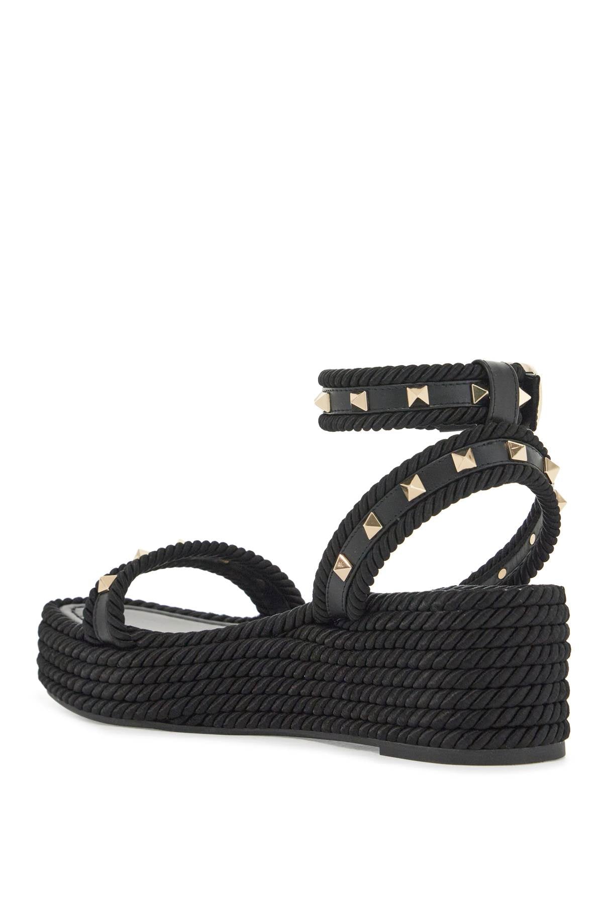 VALENTINO GARAVANI Rockstud Flatform Sandals