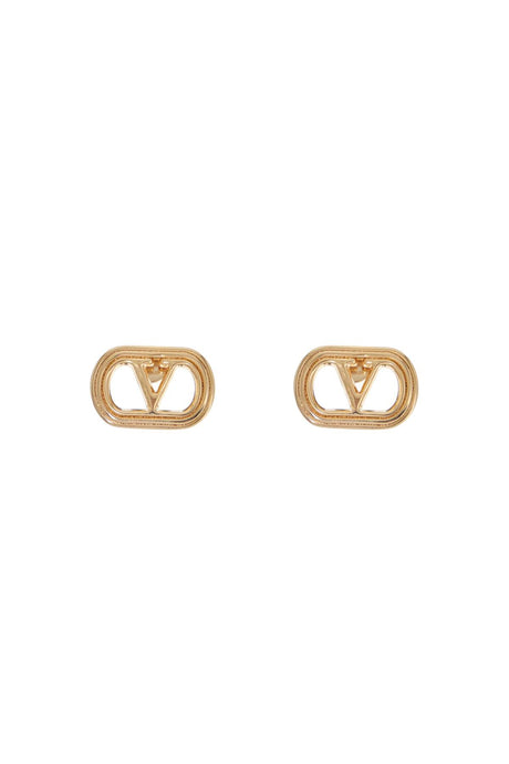 VALENTINO GARAVANI Classic Vlogo-Shaped Mini Earrings