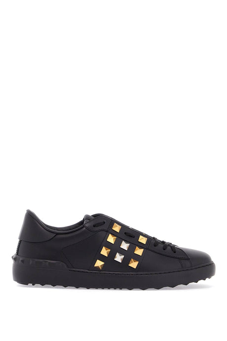 VALENTINO GARAVANI Rockstud Untitled Leather Sneakers - Men's Size 11