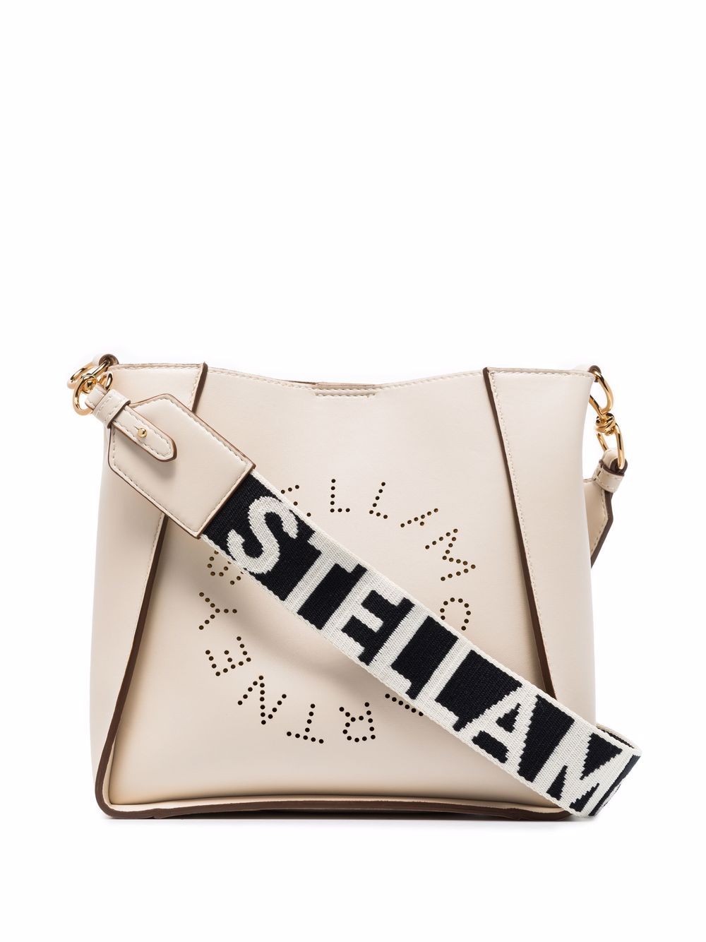 STELLA MCCARTNEY Mini Crossbody Handbag with Perforated Logo