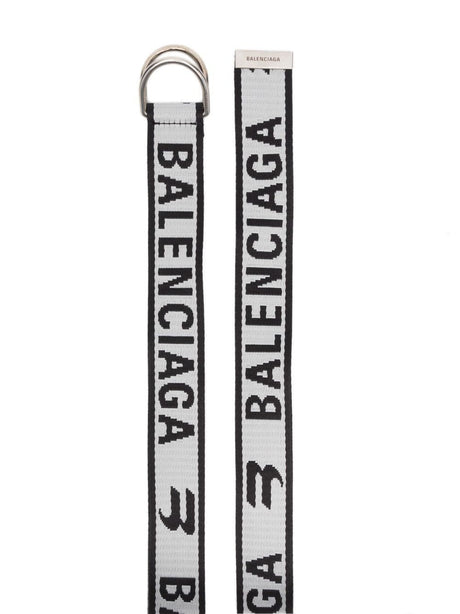 BALENCIAGA Jacquard Logo D Ring Belt