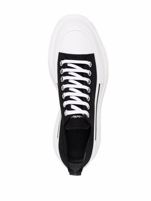 ALEXANDER MCQUEEN Low Lace-Up Tread Slick Shoes for Men