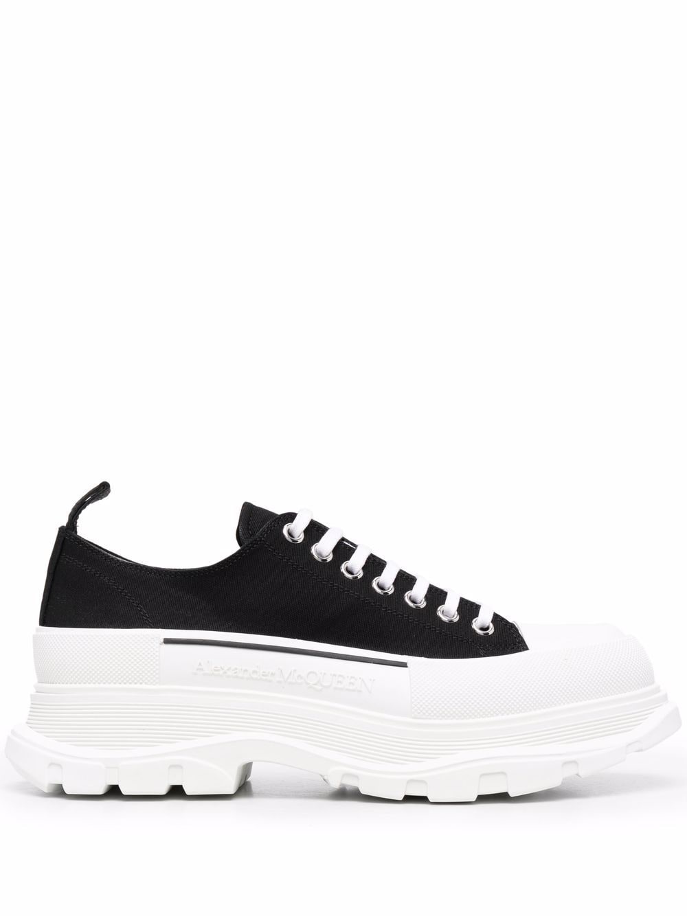 ALEXANDER MCQUEEN Low Lace-Up Tread Slick Shoes for Men