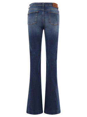 ALEXANDER MCQUEEN High-Rise Bootcut Jeans