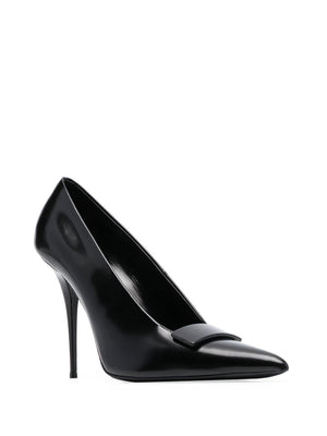 SAINT LAURENT Black Calfskin Pumps for Women - FW22