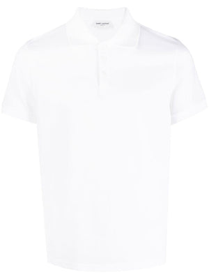 SAINT LAURENT Classic Cotton Polo Shirt for Men