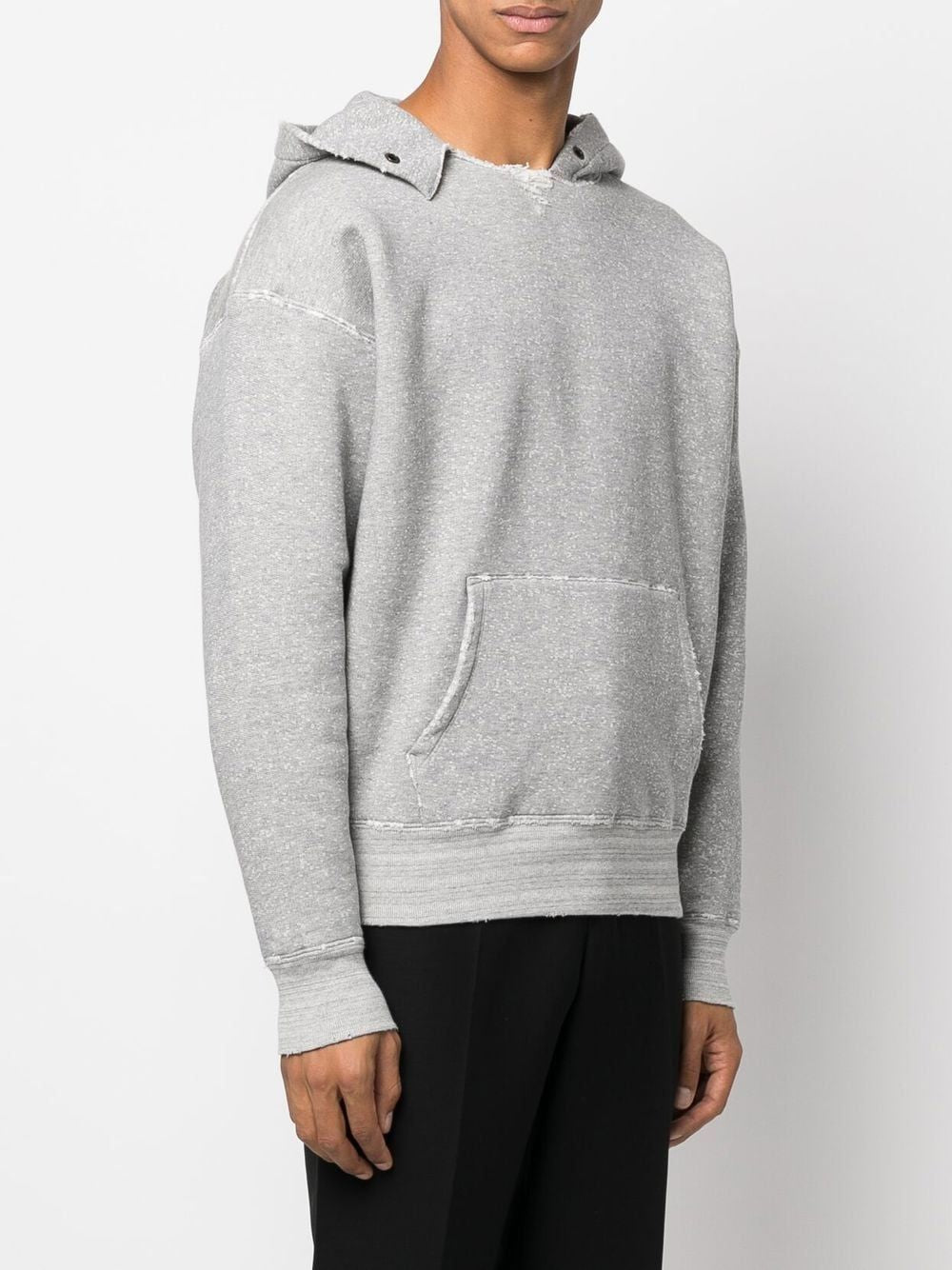 SAINT LAURENT Cozy Cotton Hoodie in Gray for Men