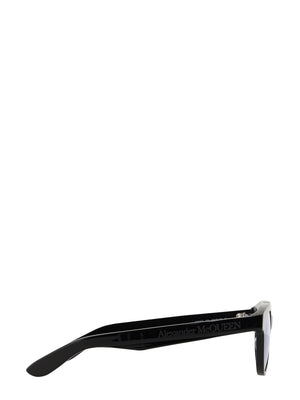 ALEXANDER MCQUEEN Chic Round Acetate Sunglasses