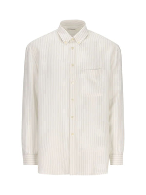 SAINT LAURENT Men's Luxe Silk Shirt