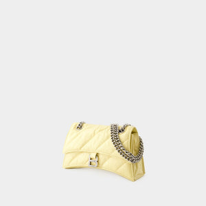 BALENCIAGA Quilted Yellow Chain Crossbody Bag for Women - SS24 Collection