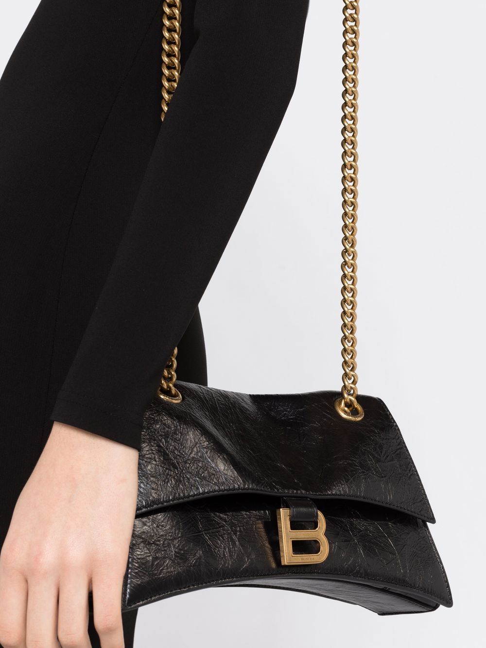 BALENCIAGA Stylish Crush Shoulder Bag for Women