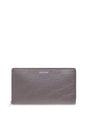 BALENCIAGA Men's Zipped Leather Continental Wallet with Monogram