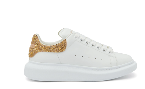 ALEXANDER MCQUEEN Premium 100% Leather Women's Sneakers