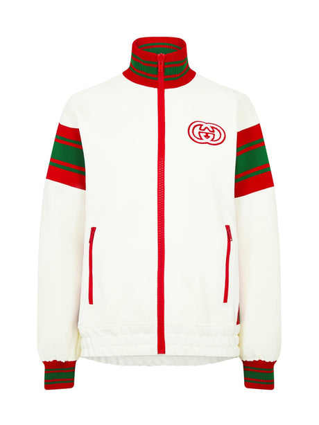 GUCCI Women's Logo Zip-Up Track Jacket