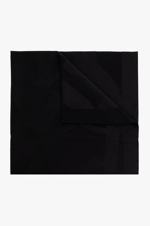 SAINT LAURENT Stylish Black Wool Scarf for Women - SS24 Collection