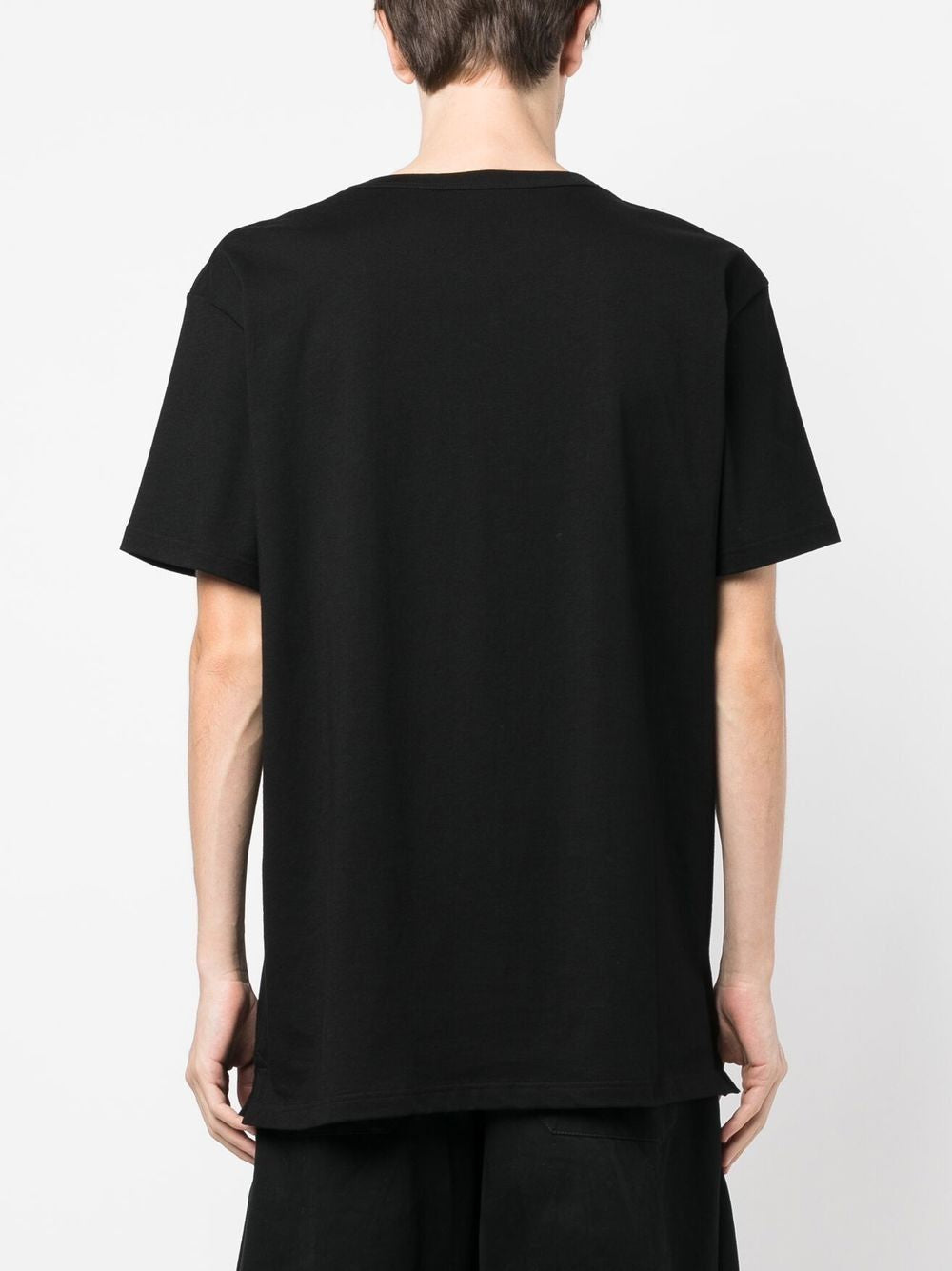 ALEXANDER MCQUEEN Men's Black/Mix Sprayed Logo T-Shirt for SS23