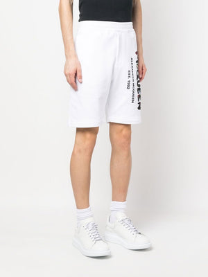 ALEXANDER MCQUEEN Men's Watercolor Shorts - White/Mix - SS23