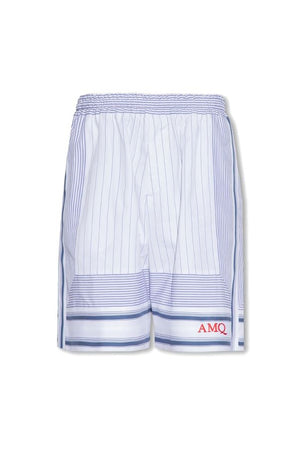 ALEXANDER MCQUEEN White Elasticated Shorts for Men - SS23 Collection