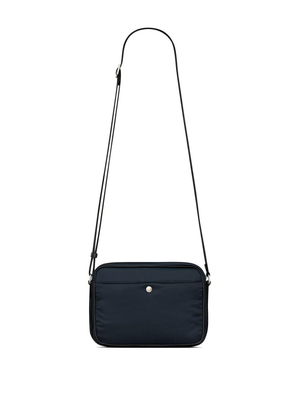 SAINT LAURENT Blue City Leather Camera Handbag for Men - FW23 Collection