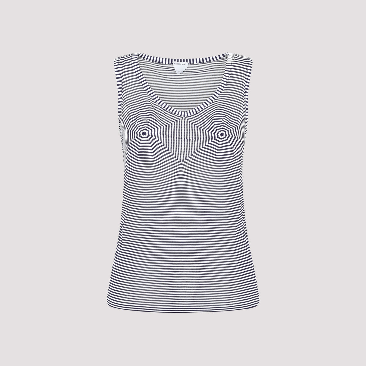 BOTTEGA VENETA Blue Viscose Tank Top for Women - SS23 Collection