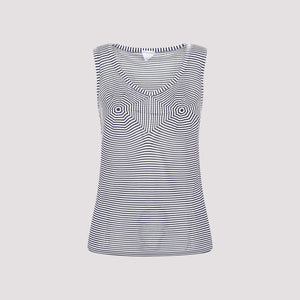 BOTTEGA VENETA Blue Viscose Tank Top for Women - SS23 Collection