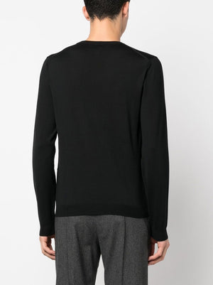 GUCCI Blue Wool Horsebit Crewneck Jumper for Men