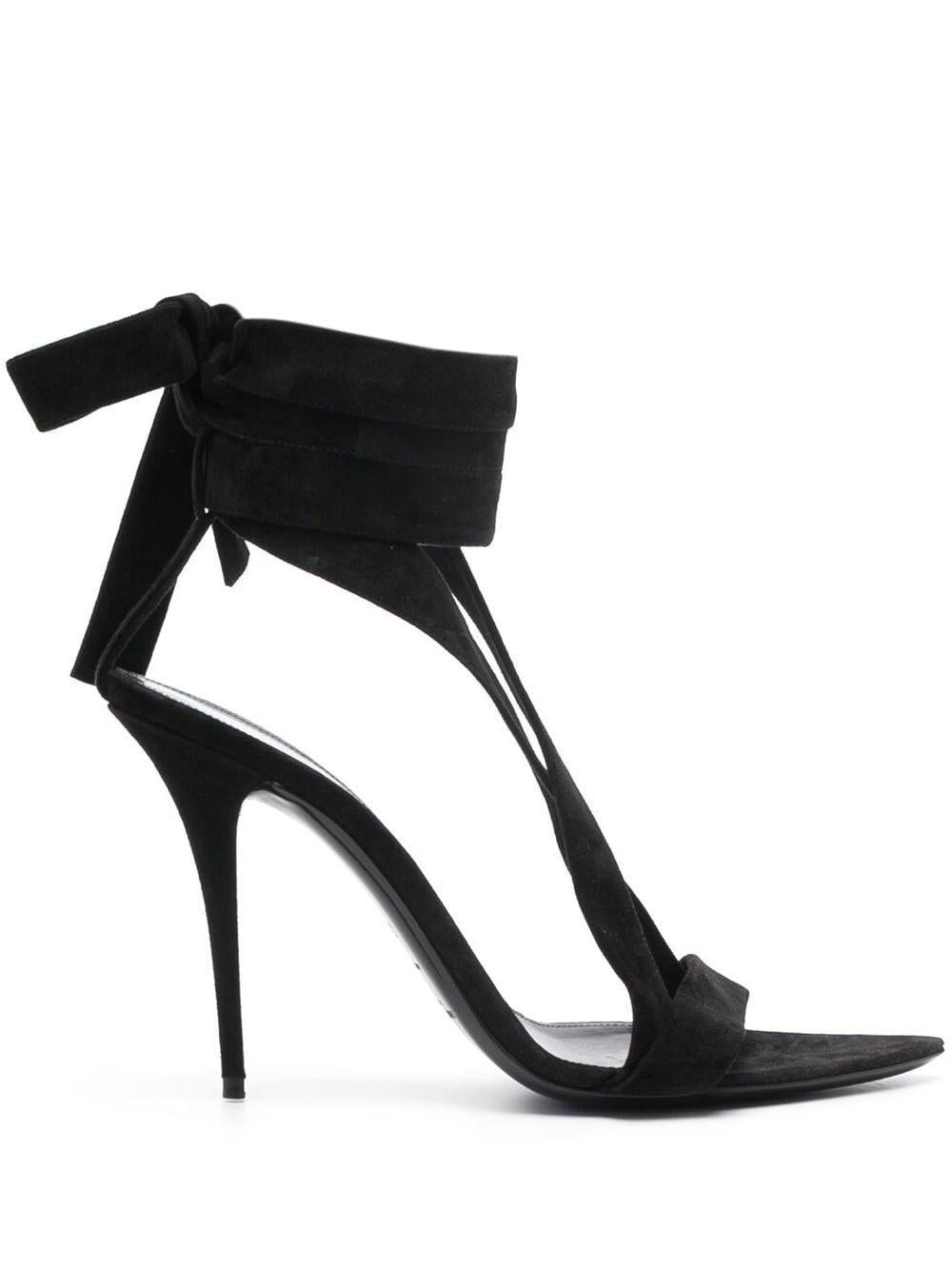 SAINT LAURENT Stunning Suede Sandals for Women in NERO - FW23 Collection