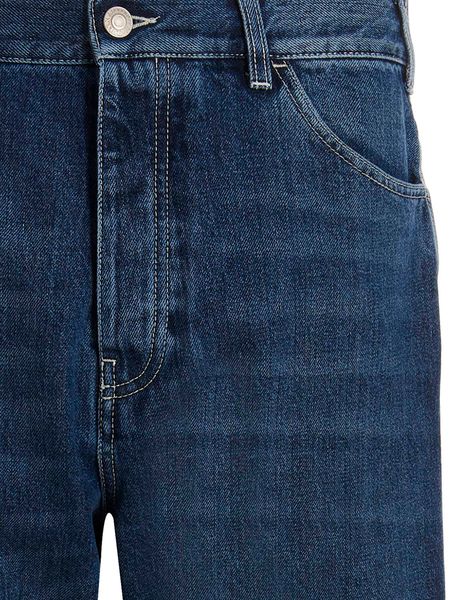 ALEXANDER MCQUEEN Loose Fit Blue Cotton Jeans for Men - SS23 Collection