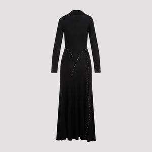 SIMONE ROCHA Elegant Ribbed Cotton Snap Dress