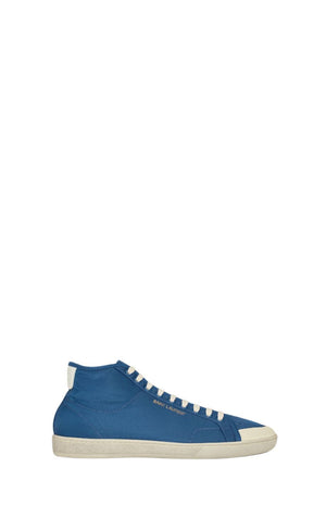 SAINT LAURENT Navy Classic Nylon Sneakers for Men - FW23 Collection