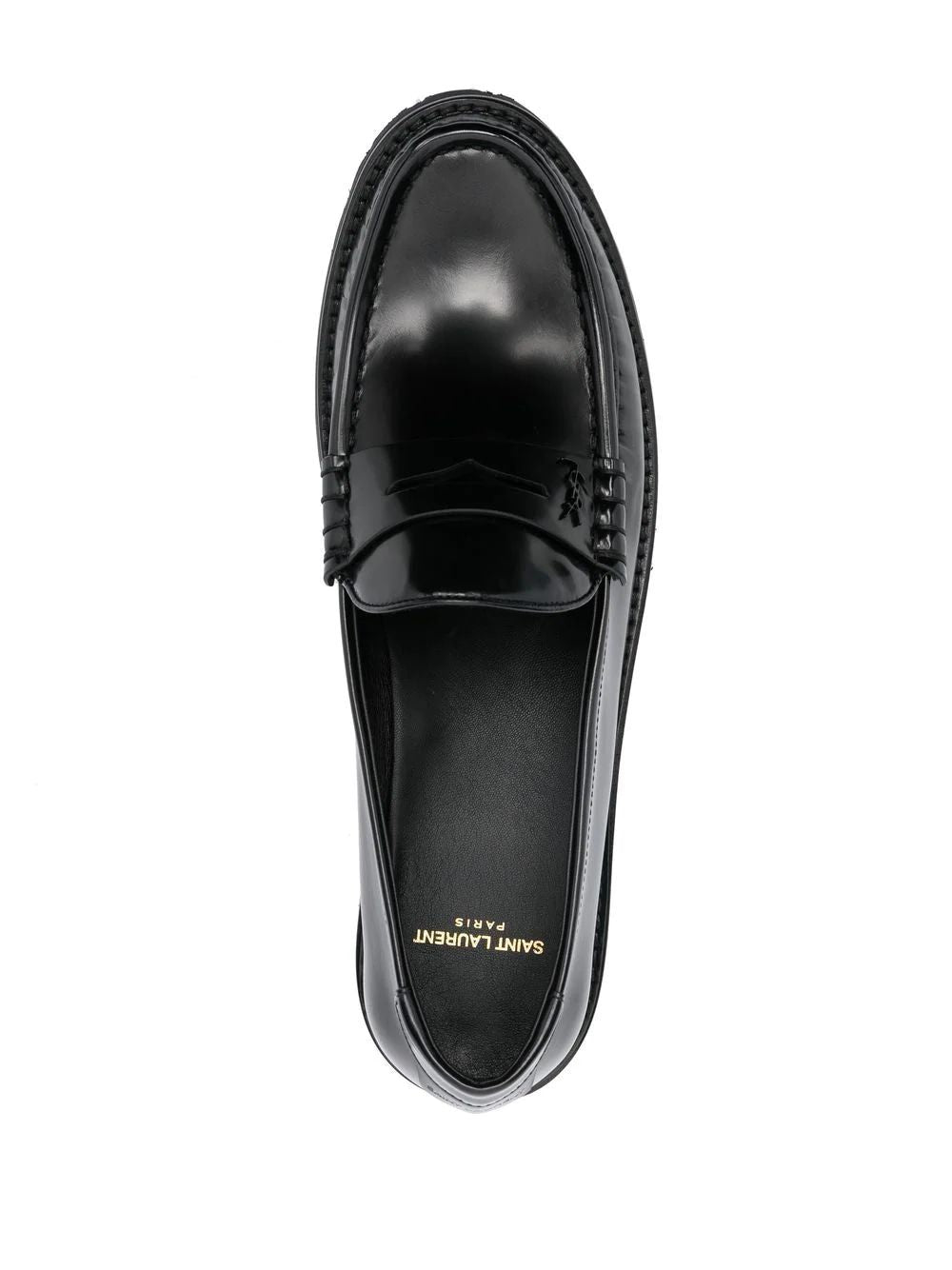 SAINT LAURENT Classic Black Men's Moccasins for SS23