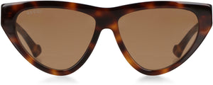 GUCCI Tortoiseshell Cat-Eye Sunglasses in Brown for Women - SS23 Collection