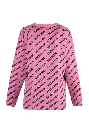 BALENCIAGA Fashionable Pink Logo Cardigan for Women - FW23 Collection