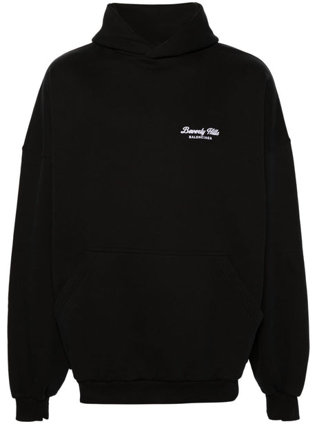 BALENCIAGA Oversized Slouchy Hoodie in Black