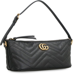 GUCCI Quilted Leather Shoulder Bag with Gold-Tone Logo for Women